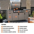thumbnail image 4 of Blackstone Griddle Island Challenger Cabinet with 28" XL Drop-In Propane Gas Griddle, 4 of 11