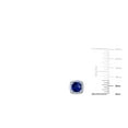thumbnail image 4 of Cushion Cut Gemstone and 0.15 CT. T.W. Halo Diamond Stud Earrings in 14K Gold, 4 of 4
