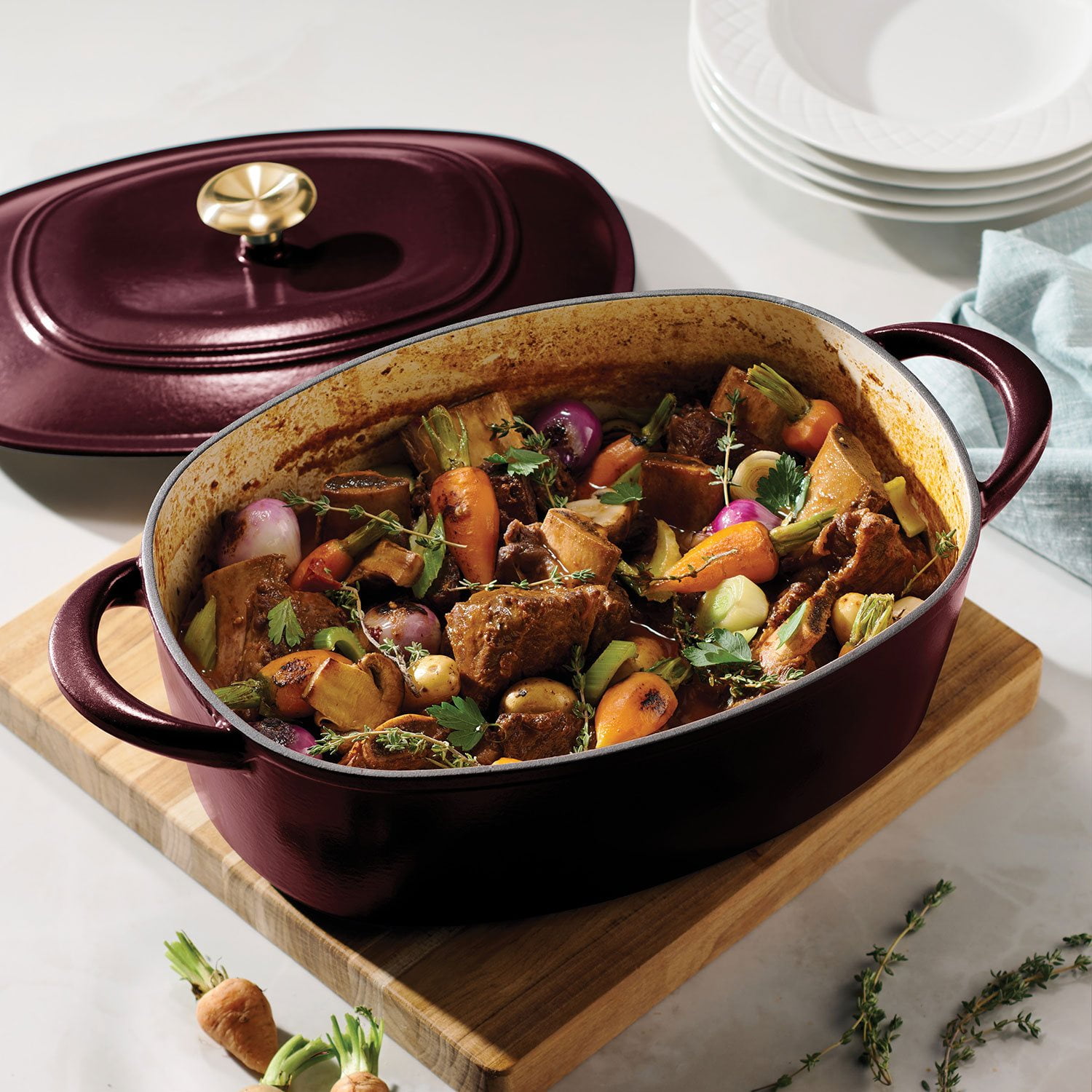 Tramontina Enameled Cast Iron Dutch Oven - Thumbnail 5