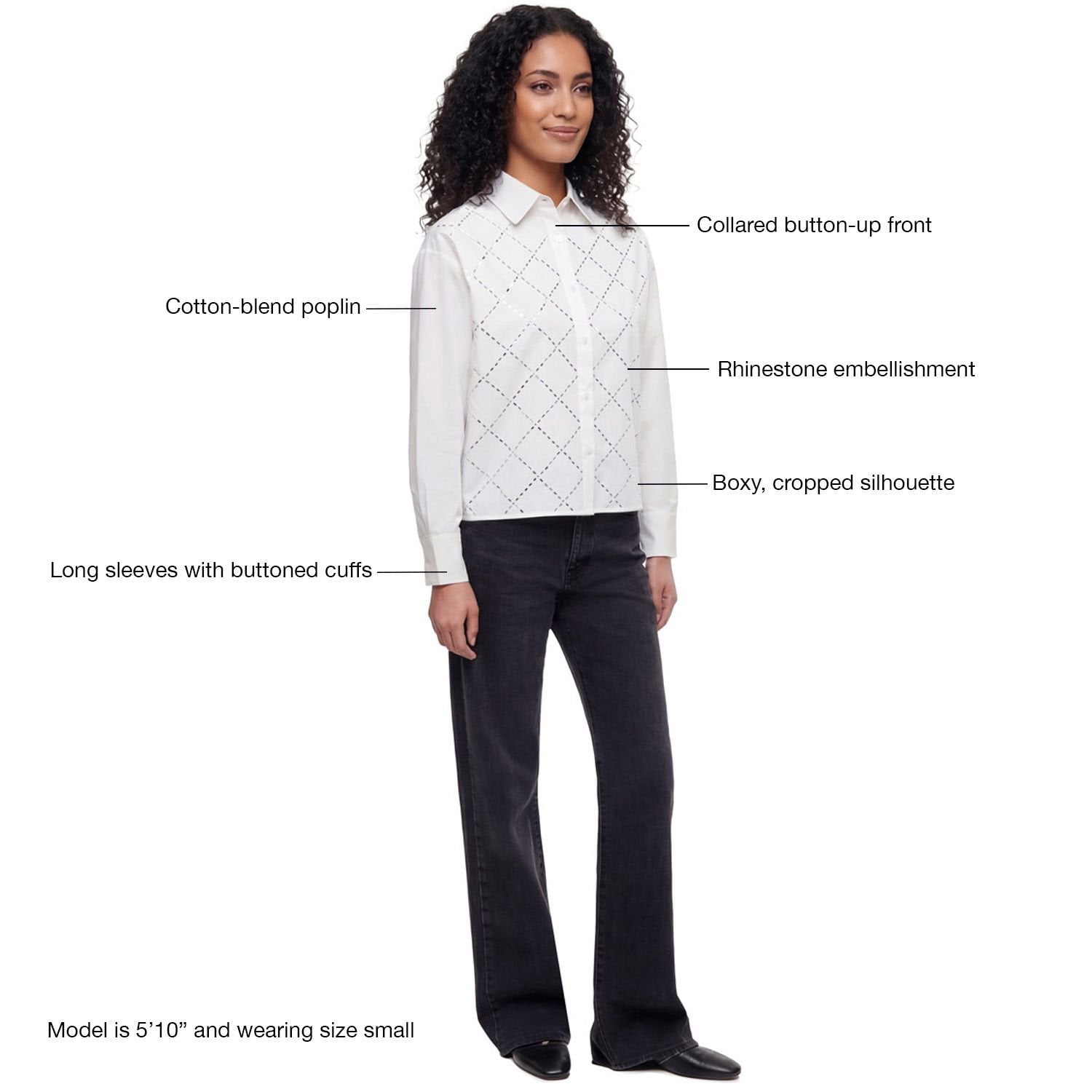 Express Women's Cropped Button-Down Top - Samsclub.com