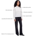 thumbnail image 4 of Express Women's Cropped Button-Down Top, 4 of 6