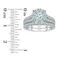 thumbnail image 4 of 1.95 CT. T.W. Round Cut Cluster Diamond Ring & Band Set in 14K Gold, 4 of 4