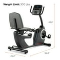 thumbnail image 3 of ProForm 325 CSX Recumbent Exercise Bike, 3 of 8