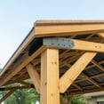 thumbnail image 14 of Backyard Discovery 14' x 12' Cedar Wood Peak Roof Gazebo with PowerPort, 14 of 17