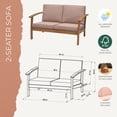 thumbnail image 6 of Amazonia Valencia Eucalyptus Deep Seating Set, 4pc, 6 of 9