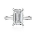 thumbnail image 1 of Lab Created Emerald Cut Solitaire Diamond Ring, 1 of 8