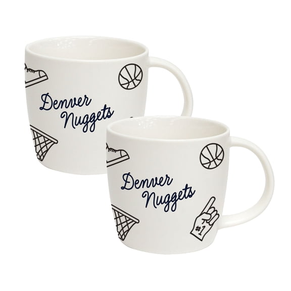 Logo Brands Denver Nuggets 18oz Playmaker Mug Bundle