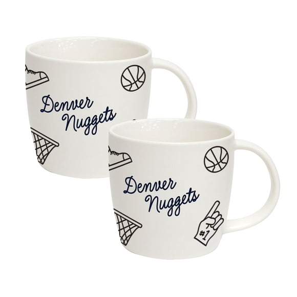 Logo Brands Denver Nuggets 18oz Playmaker Mug Bundle