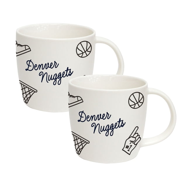Logo Brands Denver Nuggets 18oz Playmaker Mug Bundle