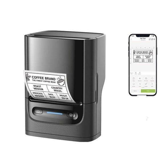 Nelko PM220 Bluetooth Label Printer with 50x30mm 100pcs Roll