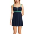 thumbnail image 1 of Lands' End Women's Zip Front Swim Dress, 1 of 3