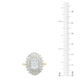 thumbnail image 5 of 3.46 CT.T.W. Oval Baguette & Round Cut Lab Created Diamond Ring in 14K Gold, 5 of 10