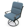 thumbnail image 3 of Sunbrella 22" x 45"  Solid Rectangular Knife Edge Outdoor Chair Cushion with Ties and Hanger Loop, 3 of 6