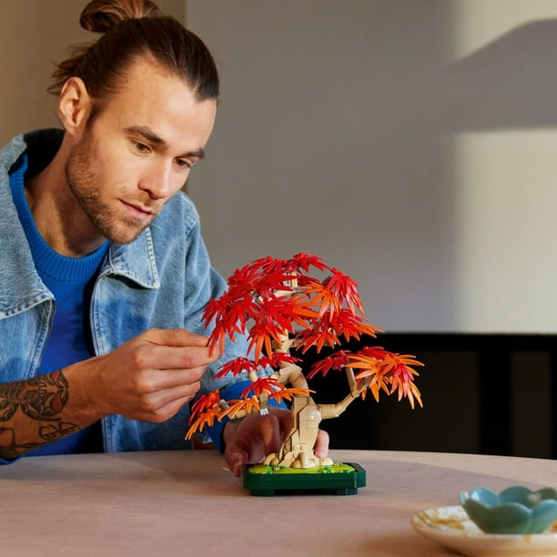 LEGO Botanicals Japanese Red Maple Bonsai Tree Building Set, 474