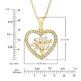 thumbnail image 6 of Tri-Color Heart Pendant With Tree Of Life Design in 14K Gold, 6 of 6