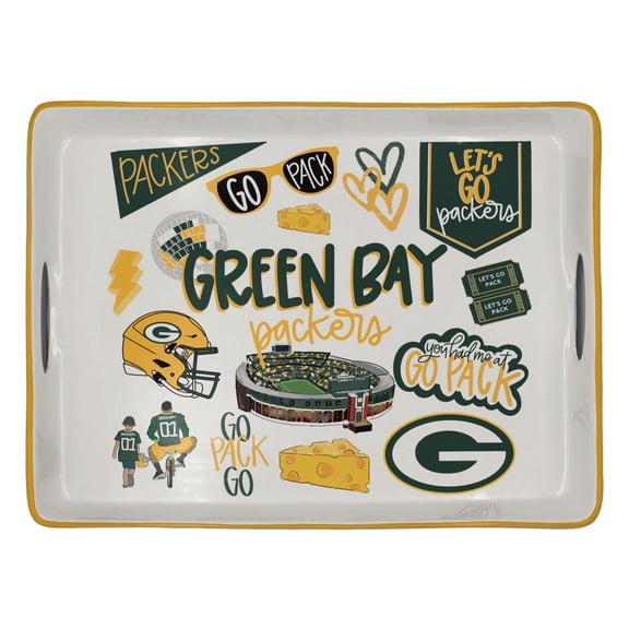Green Bay Packers Ceramic Serving Tray