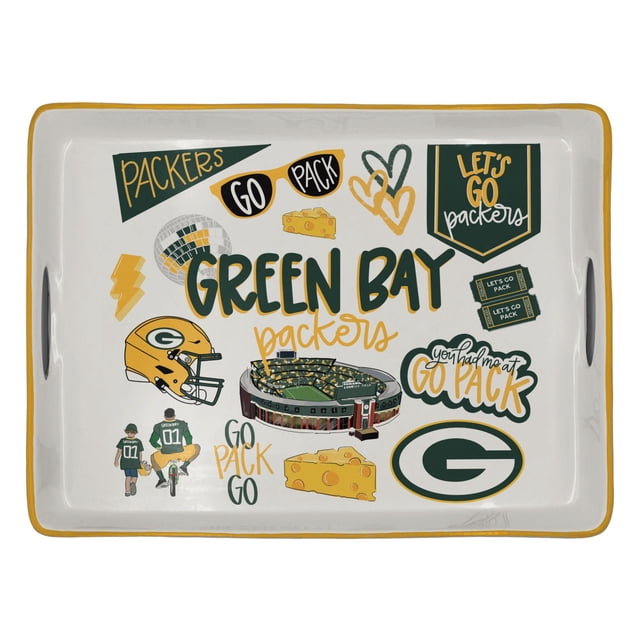 Green Bay Packers Ceramic Serving Tray
