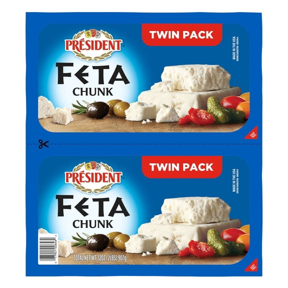 President Feta Chunk Cheese, 32 oz.