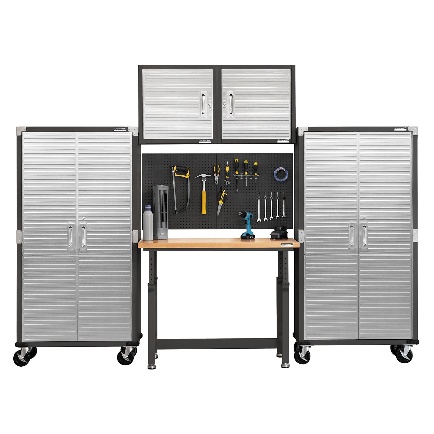 Seville Classics UltraHD 5-Piece Steel Garage Cabinet Storage Set