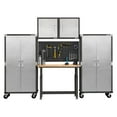 thumbnail image 2 of Seville Classics UltraHD 5-Piece Steel Garage Cabinet Storage Set With Height Adjustable Workbench, 10' Wide, 2 of 3