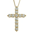 thumbnail image 1 of 2.00 CT. T.W. Diamond Cross Pendant in 14K Gold, 1 of 6