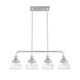 thumbnail image 2 of Hunter Cypress Grove with Clear Holophane Glass 4 Light Chandelier Ceiling Light Fixture, 2 of 10