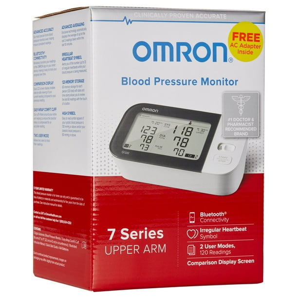Omron Series Upper Arm Bluetooth Blood Pressure Monitor with AC