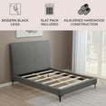 thumbnail image 3 of Regina Upholstered Bed, Assorted Sizes And Colors, 3 of 9