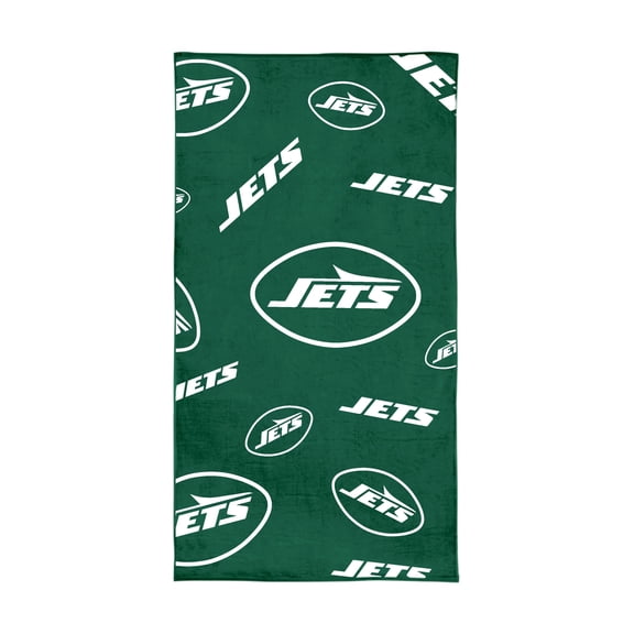 Logo Brands New York Jets 38"x72" Beach Towel