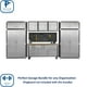 thumbnail image 3 of Seville Classics UltraHD 8-Piece Steel Garage Cabinet Storage Set With Rolling Workbench, 14 Feet Wide, 3 of 18