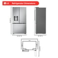 thumbnail image 5 of LG 24 cu. ft. 3-Door French Door Counter Depth Refrigerator, 5 of 10