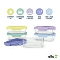 thumbnail image 4 of Ello Color Lock 10-Pack Leak-Proof Glass Food Storage Containers, 3.4 Cup, 4 of 6