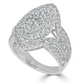 thumbnail image 2 of 1.00 CT. T.W. Round Cut Marquise Shape Halo Diamond Ring in 14K Gold, 2 of 8