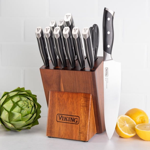 Viking 12-Piece High Carbon Stainless Steel Forged Cutlery Block
