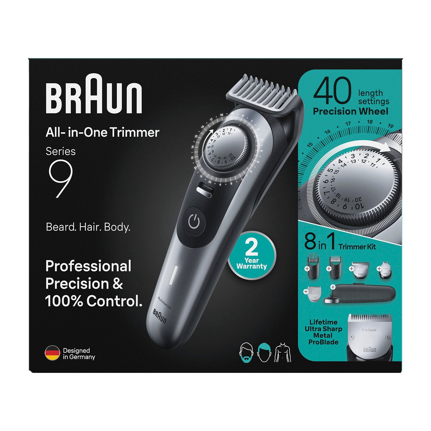 Braun Series 9 9430, All-In-One Electric Grooming Style Kit for