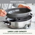 thumbnail image 6 of GreenPan 5.5-Quart Ceramic Nonstick Oval Skillet, 6 of 11