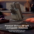 thumbnail image 3 of Ninja NeverDull 10-Piece German Stainless Steel Knife Set with Removable Sharpener, 3 of 12