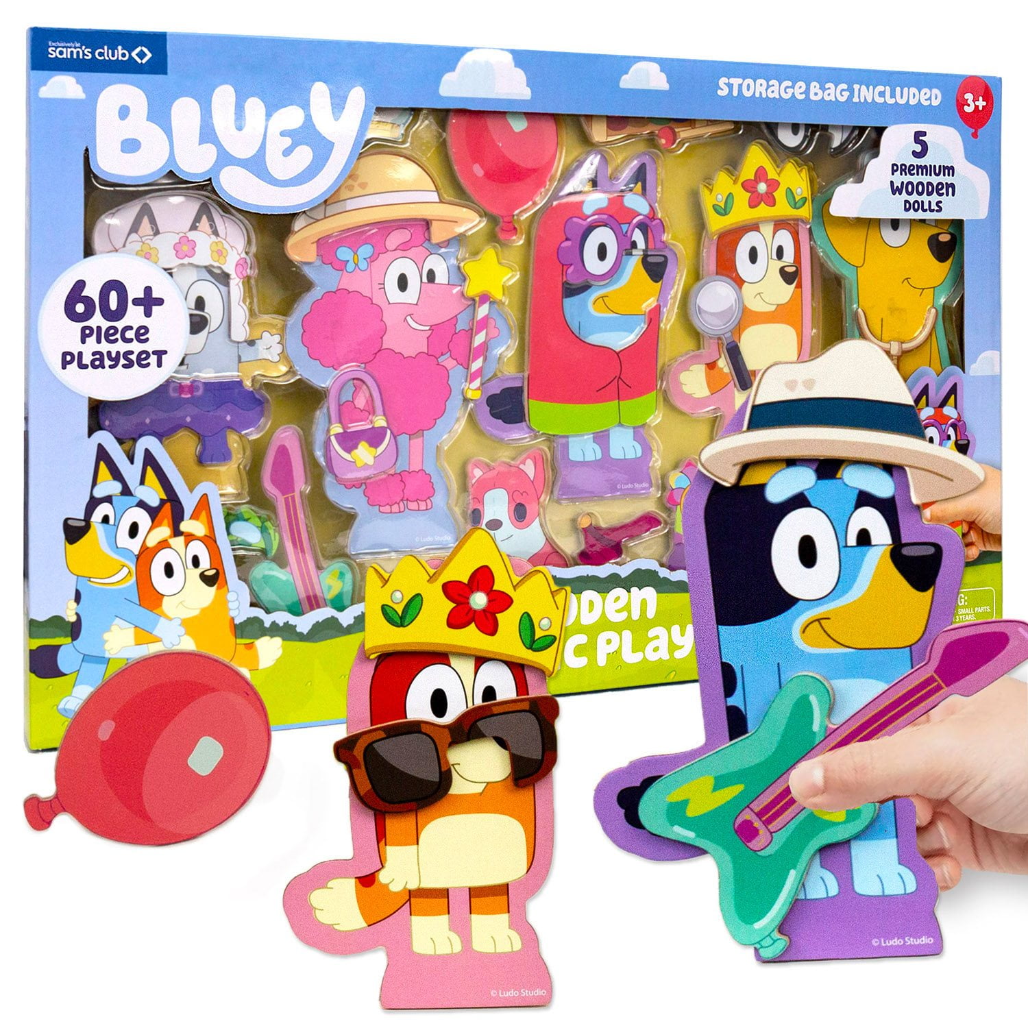 Bluey Wooden Magnetic Playset - Samsclub.com