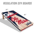thumbnail image 5 of YouTheFan Mississippi Rebels 2'x4' Cornhole Board Set, 5 of 6