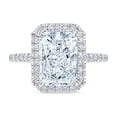thumbnail image 3 of 3.60 CT.T.W. Radiant Cut Lab Grown Diamond Bridal Set in 18K Gold, 3 of 8