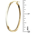 thumbnail image 4 of Double Curve Hoop Earrings in 14K Gold, 4 of 6