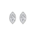 thumbnail image 2 of Lab Created Fancy Cut Diamond Stud Earrings in 14K Gold, 2 of 6