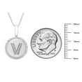 thumbnail image 5 of Diamond Initial Pendant Necklace in Sterling Silver, 5 of 5