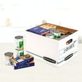 thumbnail image 6 of Bankers Box Storage Box with Lift-off Lid, White/Blue Letter/Legal, 12/Carton, 6 of 7