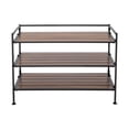 thumbnail image 2 of Seville Classics 3-Tier Resin Slat Shoe Rack, 26.5" W x 12.2" D x 19" H Assorted Colors, 2 of 22