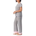 thumbnail image 3 of Nautica 2-Piece Short Sleeve Top and Pant PJ Set, 3 of 7
