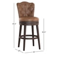 thumbnail image 3 of HH2Home Edenwood Wood Counter Height or Bar Height Swivel Stool, 3 of 10