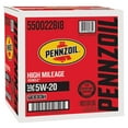 thumbnail image 1 of Pennzoil High Mileage SAE 5W-20 Motor Oil 6-pack/1 quart bottles, 1 of 1