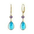 thumbnail image 2 of Multi-Gemstone Dangle Earrings in 14K Gold, 2 of 6