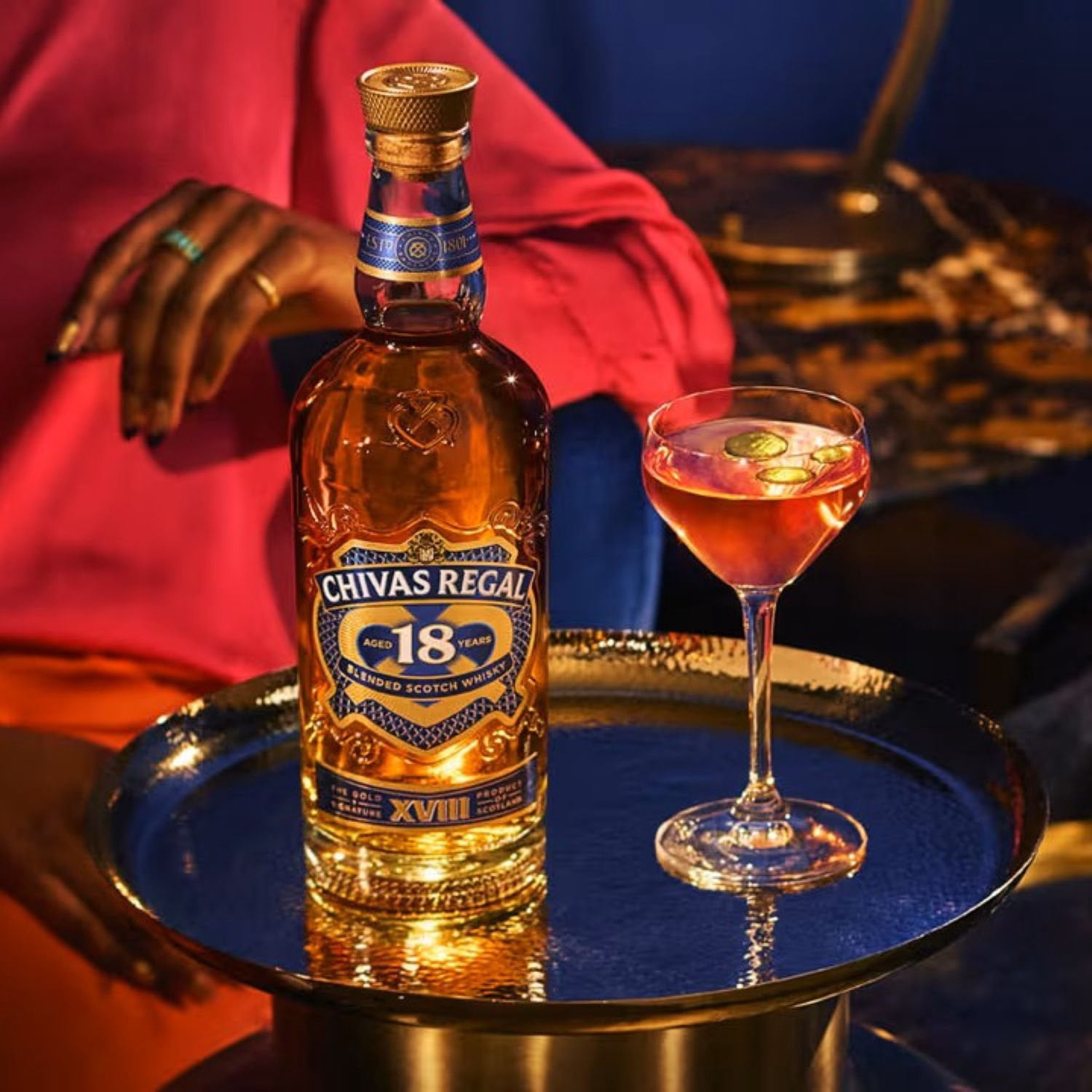 Chivas Regal 18 Year Old Blended Scotch Whisky Gift Set, 750 ml